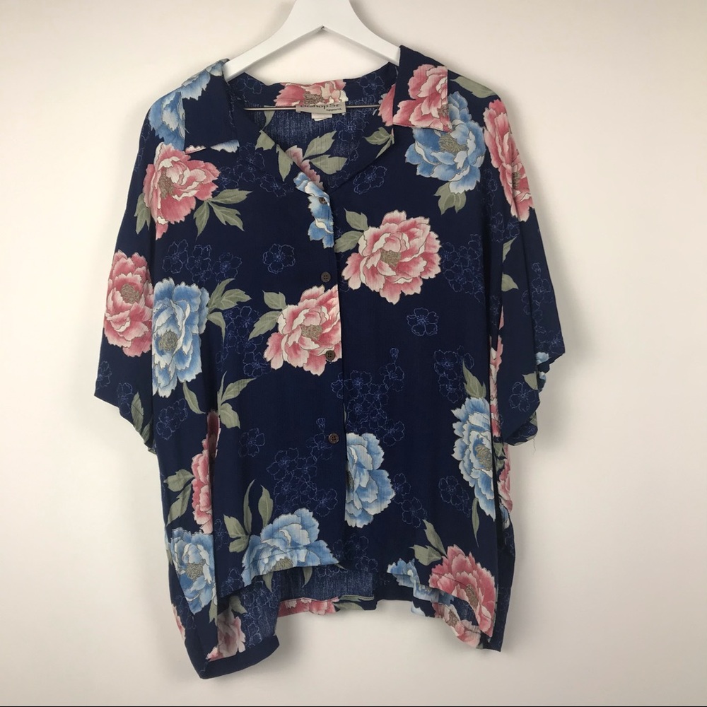 Bishop St Hawaiian Short Sleeve Lounge Button Down